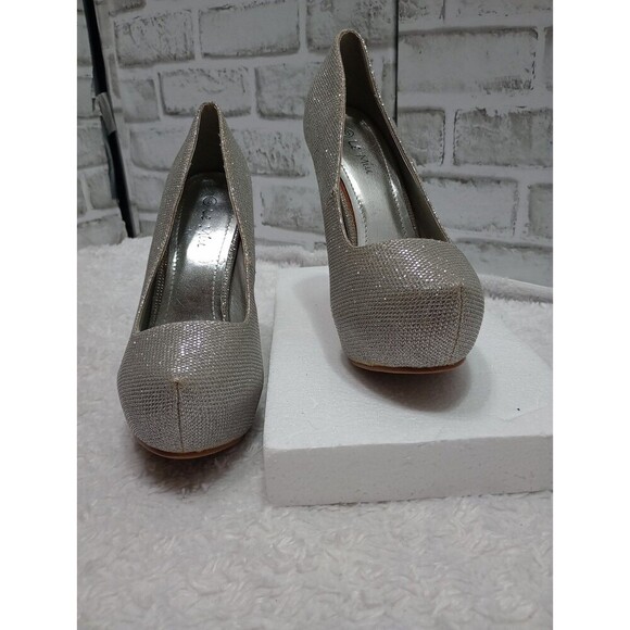 Le Miu Women's Elsa-B Stiletto Heel Shoes Silver  8 - Picture 6 of 15